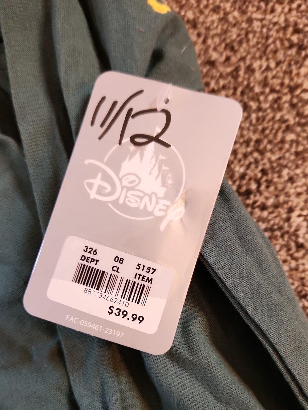 NWT - Disney - Youth Button-Up Shirt - Size Youth Large (11/12) - Picture 3 of 9